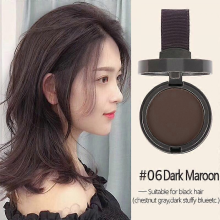(Dark Maroon) Maycheer Pang Pang Hair Shadow – Forehead Grooming Hairline Shadow Powder, Magic Hair Replacement Tool