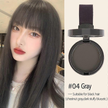 (Gray) Maycheer Pang Pang Hair Shadow – Forehead Grooming Hairline Shadow Powder, Magic Hair Replacement Tool
