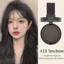 (Terra Brown) Maycheer Pang Pang Hair Shadow – Forehead Grooming Hairline Shadow Powder, Magic Hair Replacement Tool