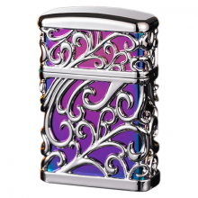 (Colorful Ice Silver) Accendino antivento a getto singolo, accendino per sigarette, regalo per uomo