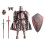 Knight Medieval Action Figures, Multi-Movable Robot Mannequin T13 Dummy (Assembly Required) 2