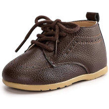 (Bdark Brown, 0-6 Months Infant) Oxford shoes for infant boy with breathable leather