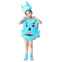 (light blue, 100cm) Children's Tooth Modeling Clothing Bacteria War Program Drama Performance Toothbrush Props Kindergarten