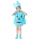(light blue, 100cm) Children's Tooth Modeling Clothing Bacteria War Program Drama Performance Toothbrush Props Kindergarten 1