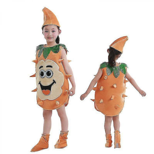 (Brown, 130cm) Children's Tooth Modeling Clothing Bacteria War Program Drama Performance Toothbrush Props Kindergarten