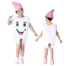 (White, 100cm) Children's Tooth Modeling Clothing Bacteria War Program Drama Performance Toothbrush Props Kindergarten