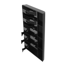 Five Grids Cash Drawer Insert Tray Black 40.5x24.5x3.5cm Easily Removable