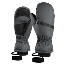 (Dark gray M) Ski Gloves Water Resistant Ski Mittens Breathable Snowboard Gloves Touchscreens Gloves Snowboard Mittens Winter Gloves