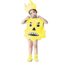 (Yellow, 150cm) Children's Tooth Modeling Clothing Bacteria War Program Drama Performance Toothbrush Props Kindergarten