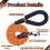 Adjustable No Pull Dog Harness with 5ft Leash for Pets (Orange) 4