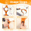Adjustable No Pull Dog Harness with 5ft Leash for Pets (Orange) 5
