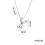 Bubble Letter Necklace Silver Gold Initial Pendant 2
