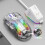 Διαφανές ποντίκι παιχνιδιών RGB Ασύρματο Bluetooth Ενσύρματο Ψηφιακό Οθόνη Type-C 3