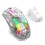 Διαφανές ποντίκι παιχνιδιών RGB Ασύρματο Bluetooth Ενσύρματο Ψηφιακό Οθόνη Type-C 5