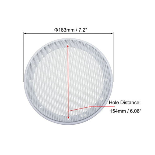Grade de proteção contra poeira para alto-falantes de 6,5 polegadas, fabricada com materiais de alta qualidade, com proteção para subwoofer e 1
