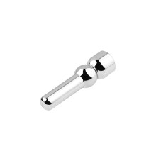 (4.8cm, Silver) Anal Butt Plug Double Circle Balls Handle Stainless Steel Anal Trainer Adult Sexual Toy for Adults
