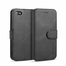 iPhone 7 / 8 Handyhülle mit Kartenhalter PU-Leder schwarz