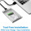 Φορητή θήκη σκληρού δίσκου 2,5 ιντσών USB3.0 σε SATA III, διαφανής θήκη εξαιρετικά 3