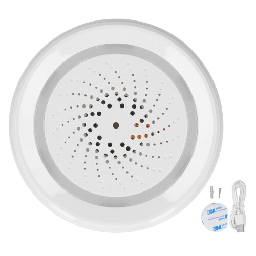 Smart ljud- och ljuslarm 90dB WiFi-säkerhetssiren
