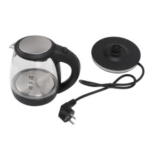 Glazen waterkoker van 2000 W, 1 liter, met automatische uitschakeling.