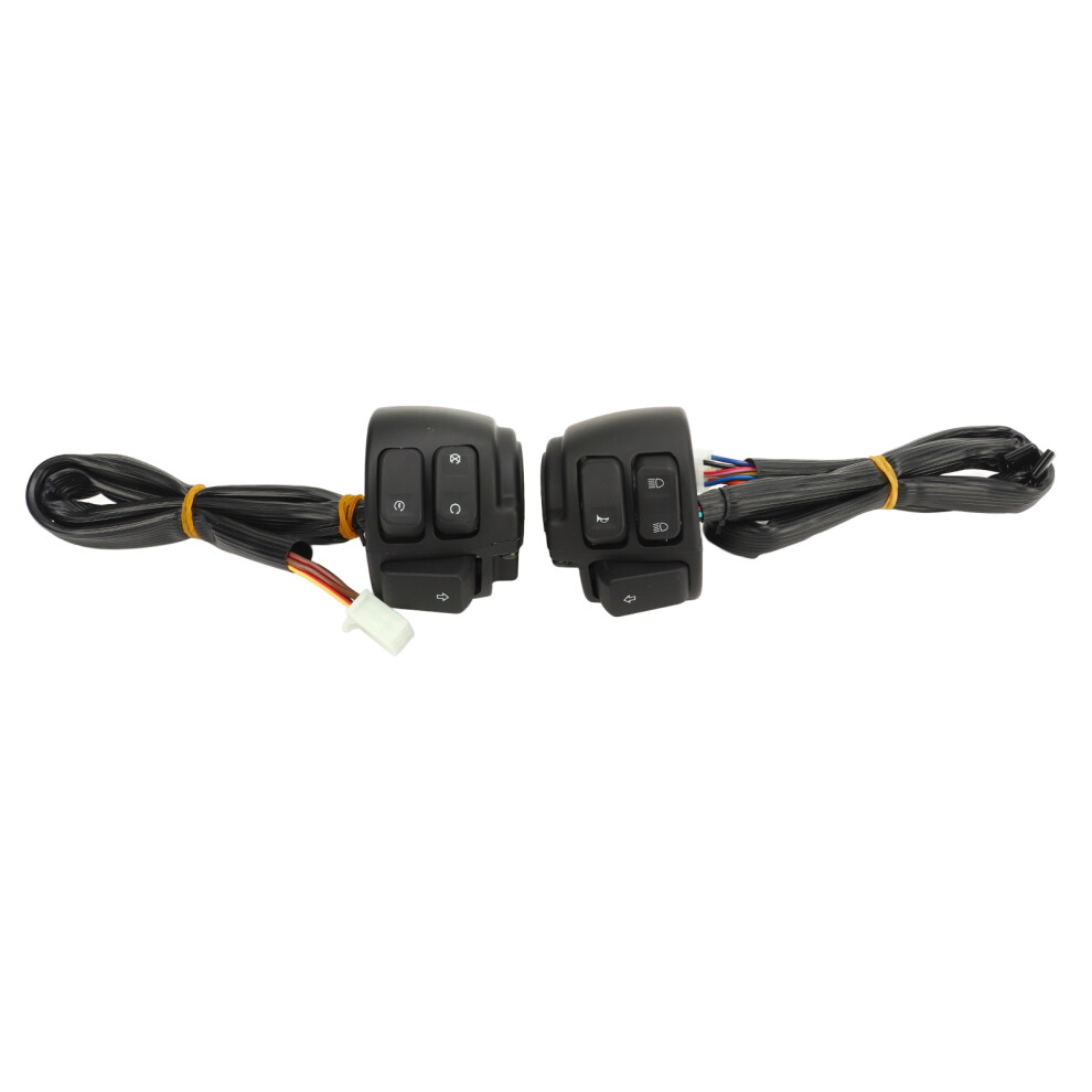 Easy To Install Handlebar Switches Wiring Harness For Harley Compact Size All In One Design With Integrated Turn Signal High Low Beam Built In Light 9489952168364
