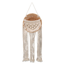 Woven Tapestry Decor For Girl Room Office, Bohemian Macrame Wall Hanging With Tassels Design And Simple Attractive Style