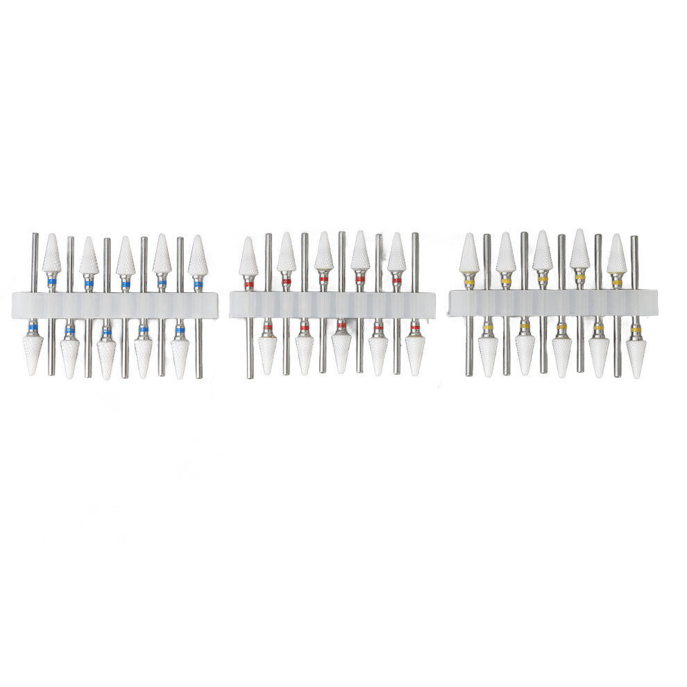 Complete Bit Set For Nail Artists, High Precision Ceramic Nail Drills With Convenient Storage Case, Durable Bits For Grinding Polishing Shaping