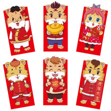 Chinese New Year Red Envelopes, Year Of The Snake Designs For Wedding And Gift, Gold Foil Embellishments On Waterproof Paper Highlight Traditional