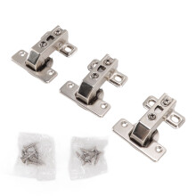 Charnières pliantes en alliage de zinc, bras court, angle de 180, lot de 3