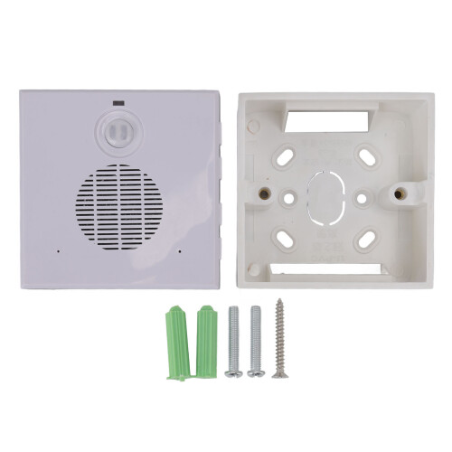 Ding Dong Wired Doorbell, ABS Material with Customizable Voice, Easy Installation, Motion Sensor Security Device for Home and Office
