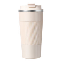 Cană de cafea reversibilă cu prindere antiderapantă, izolată în vid, cu cană de călătorie din oțel inoxidabil etanșă pentru băuturi calde