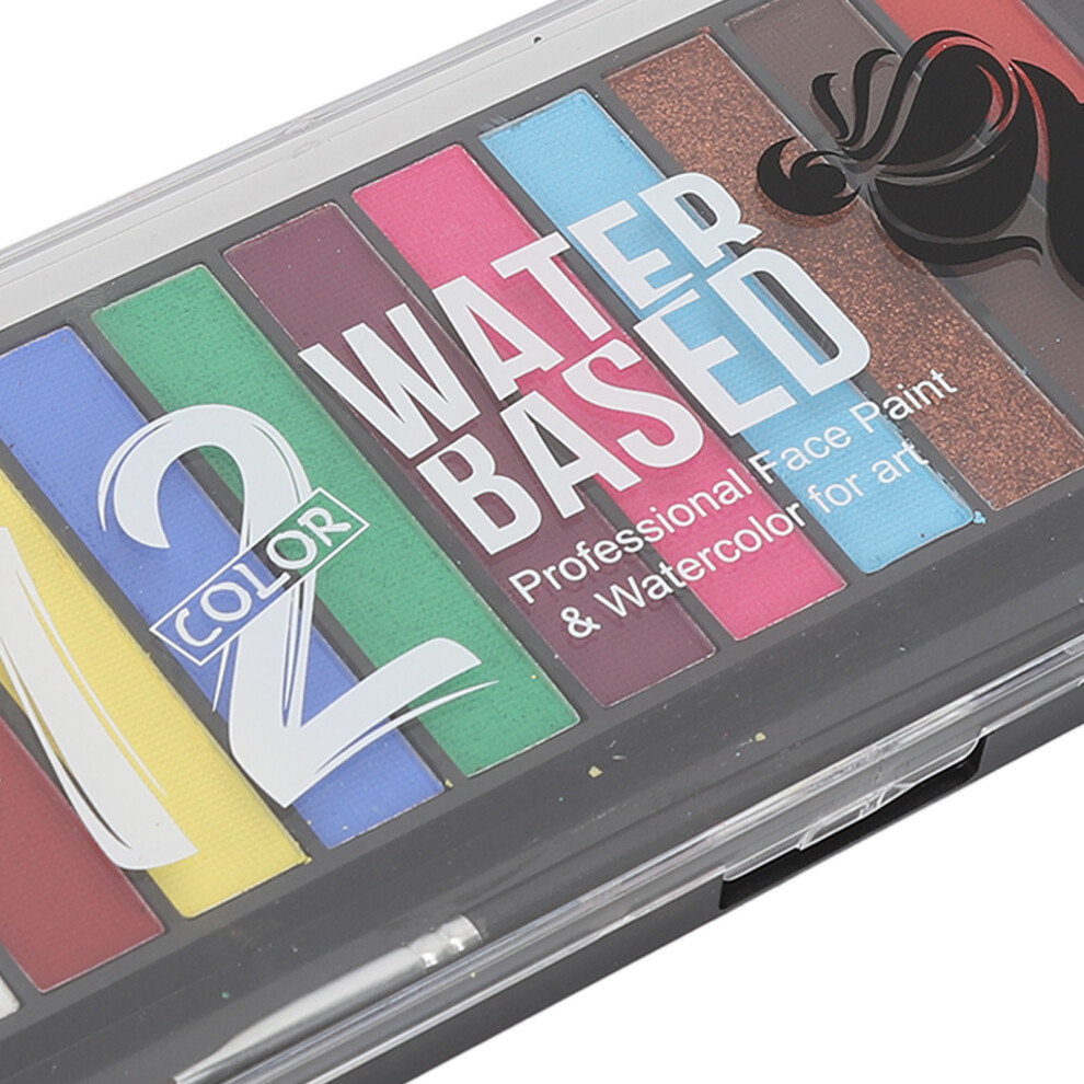 12 Colours Water Soluble Paint for Kids Festivals