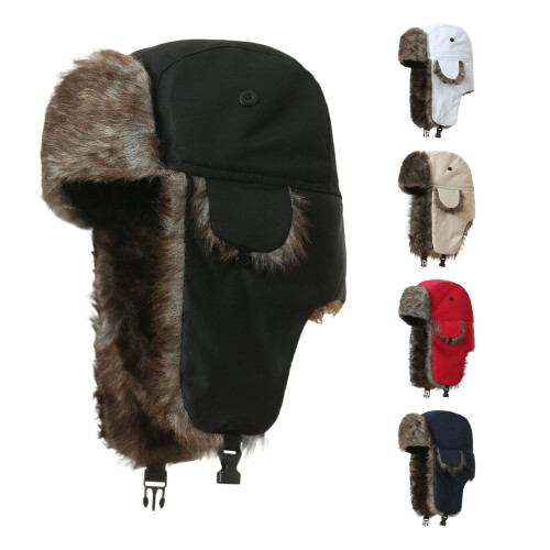 Κομψό Unisex Καπέλο Trapper με Μοντέρνο και Λειτουργικό, Απαλό και Άνετο Φόδρα, 1