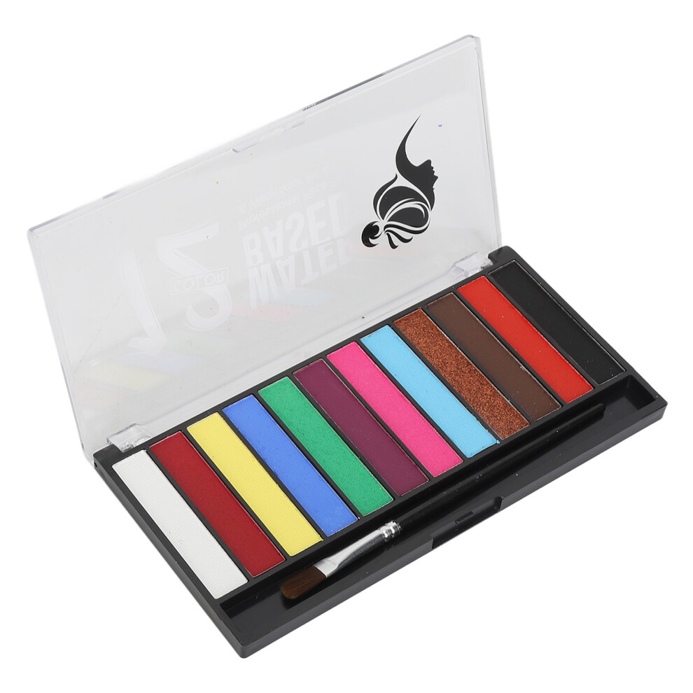 Safe Water Soluble Face Paint 12 Colours for Party
