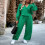 Σετ Chic2Piece Lounge για γυναίκες, φούτερ με V λαιμόκοψη και φαρδιά φόρμα, από ελαφρύ, 3