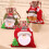Sacola de presente de Natal com cordão para doces, 12 unidades 4