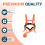 (Orange) Children Ski Training Harness With Adjustable Chest Strap And Anti Fall Tether 3