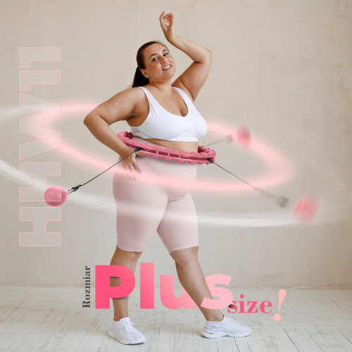 Hula Hoop mit Gewicht in Übergröße, Hellrosa 1