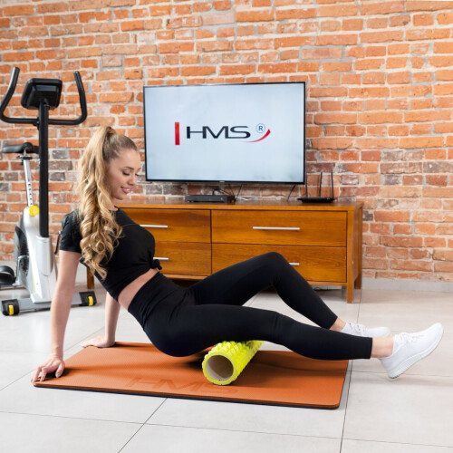 Fitness Mat, Orange-Black, Non-Slip, 6mm Thick 1