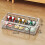 XiYing Underbed Shoe Storage Box, Foldable PVC Organizer with Steel Frame, Clear Stackable Container, 60x30x16cm, 1-Pack 4
