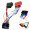 16-benet radioledningsadapter til Alpine bilstereo - direkte ISO-forbindelse, sort ABS-materiale, nem installation 2