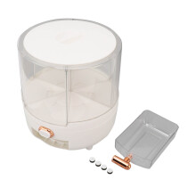 Large Capacity Storage Container, PP Plastic Food Container with360Degree Rotation for Your Kitchen's Organizational Needs