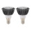 7W warmwitte LED-lamp 3000K, 2 stuks 1