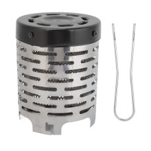 Chauffage portable en acier inoxydable, mini réchaud de camping pour tente, chauffage d'extérieur haute efficacité et antirouille, équipement de