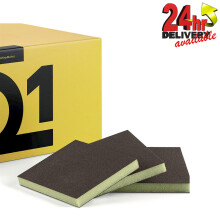 Q1 Double Sided Sanding Sponges Fine Brown P320 P400 P500 Box of 50