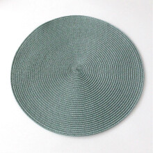 (Freshwater Blue) 6PCS Hand-Woven Placemats Set, Non-Slip Multipurpose Table Pad Decor for Living Room Kitchen Dining Table, Waterproof & Easy Clean