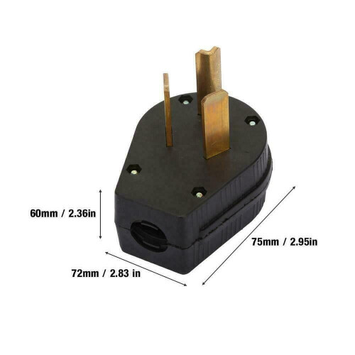 NEMA10-30P Αρσενικό30A125/250V Στεγνωτήριο RV Γεννήτρια Ισχύος10-30 1