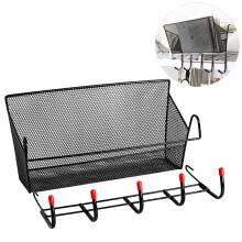 Bedside Storage Organizer, Robust Metal Mesh Basket For Multi-Purpose Office Organizer, Expand Your Space In Dorm, Kitchen, Bedroom, Bathroom, Easy