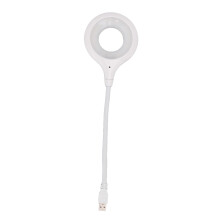 Lampă de citit cu lumină moale reglabilă la 360, controlată vocal, cu cap circular pentru o iluminare confortabilă