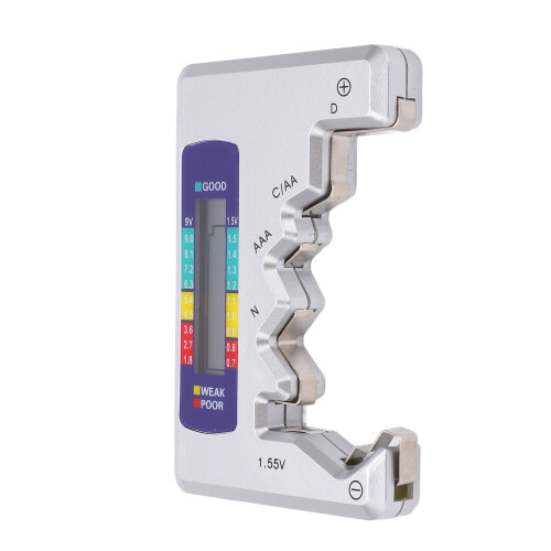 Universal Battery Checker Digital Battery Tester LCD Display Battery Diagnostics Portable And Compact Adjustable Slider Three Color Simulation High 2